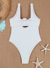 Ladies 3D Flower One Piece Swimsuit