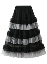 Women Mesh Cake Skirt