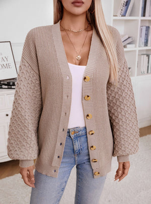 Knitted Retro Loose Long-sleeved Sweater Coat