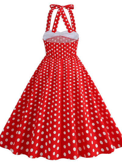 Polk Stitching Hepburn Retro Dress