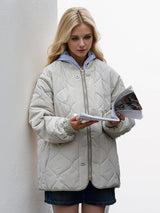 Round Neck Short Cotton-padded Jacket