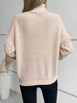 Vintage Long Sleeve Lapel Sweater