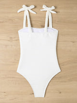 One-piece Solid Color Swimsuit