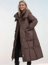 Over-the-knee Extended Loose Cotton-padded Jacket Coat