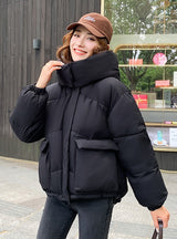 Loose Fluffy Bread Short Hooded Padded Winter Coat