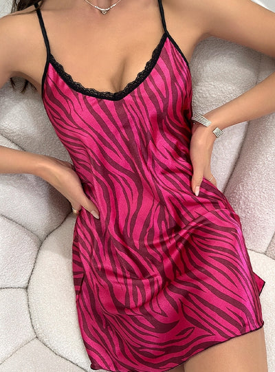 Thin Ice Silk Pajamas Nightdress