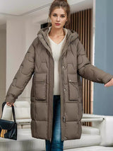 Casual Long Cotton-padded Jacket Coat