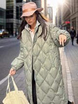 Long and Loose Cotton-padded Jacket