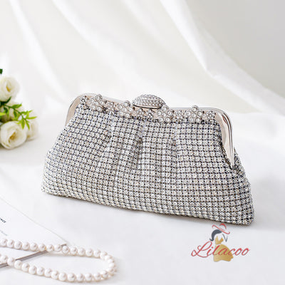 Dinner Diamond-encrusted Clutch Satchel