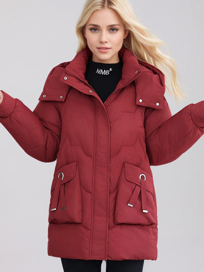 Thick Hooded Cotton-padded Warm Jacket Coat