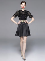 Mesh Heavy Industry Beaded Dress