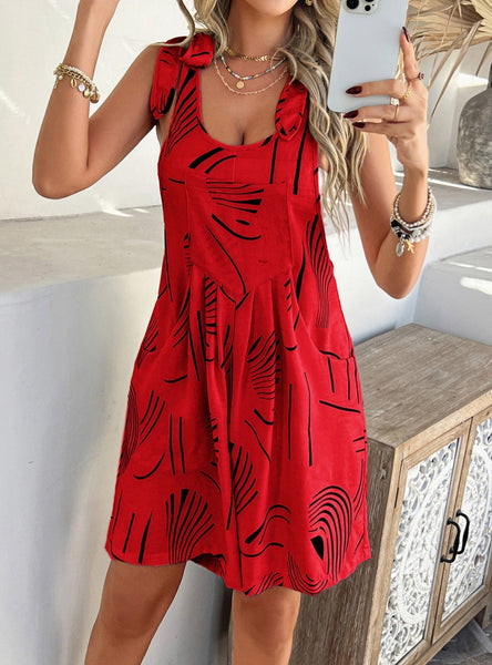 Casual Bohemian Holiday Printed One-piece Pants