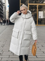 Loose Long Cotton-padded Jacket Coat