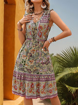 Summer Bohemian Print Dress