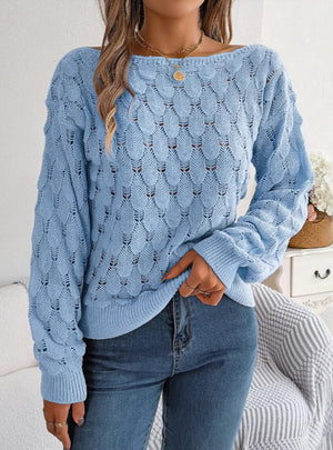 Women Lantern Sleeve Sweater