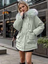 Long Padded Warm Slim Cotton-padded Jacket