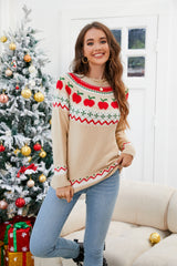 Christmas Printed Pullover Sweater