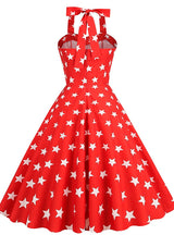 Retro Hepburn Halter Vintage Dress