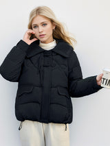 Short Doll Collar Warm Down Coat