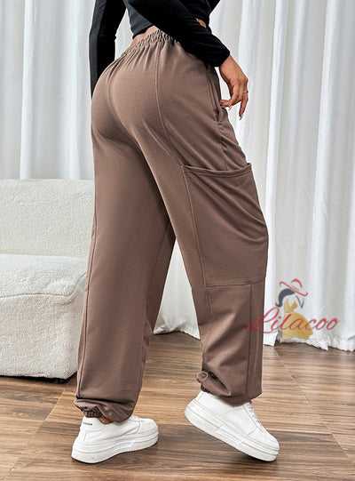 Casual Sports Pocket Elastic Leggings