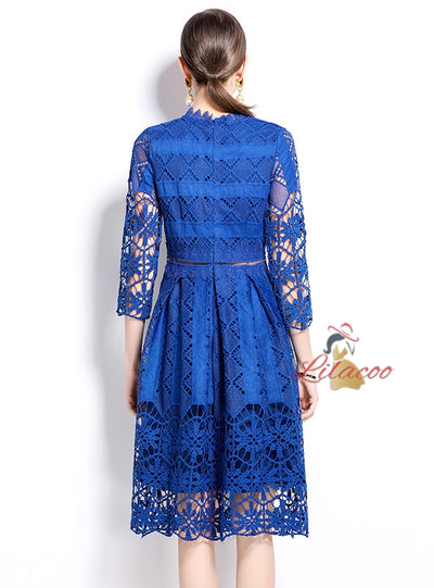 Long Sleeves and Slim Lace Dress