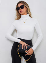 High Elastic Slim High Neck Sweater