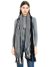 Wool Warm Scarf Pinstripe Scarf