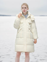 Long Hooded Padded Cotton-padded Jacket Coat