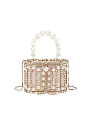 Diamond Pearl Handbag Birdcage Bag