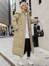 Knee-length Loose Long Cotton-padded Jacket