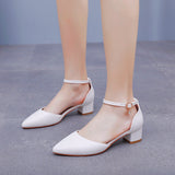 4 cm Thick Pointed Sandals Wedding Shoes