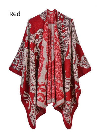 Women's Scarves Padded Warm Shawl Cloak