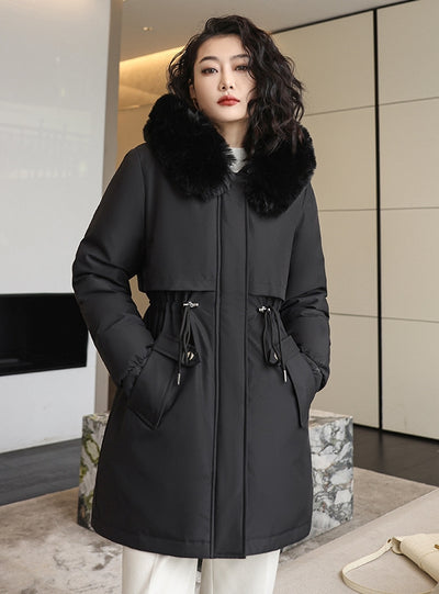 Casual Long Loose Cotton-padded Jacket