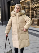 Thickened Medium and Long Cotton-padded Coat