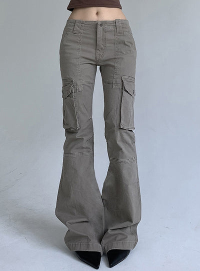 Low Waist Pocket Stitching Pant