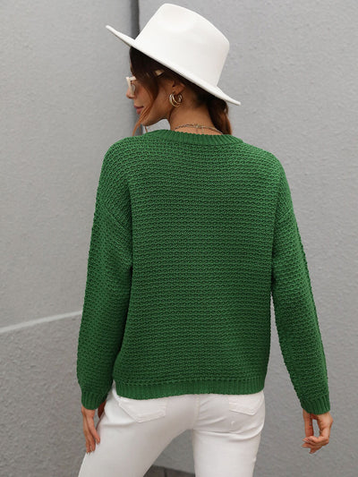 Women Round Neck Loose Sweater