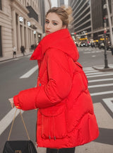 Loose Hooded Padded Cotton-padded Jacket Coat