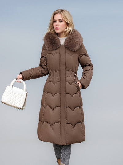 Medium and Long Slim Cotton-padded Jacket Coat