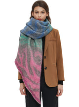 Jacquard Zebra Diagonal Scarf