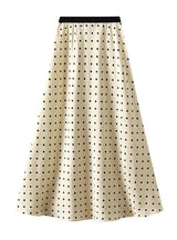 Vintage Litter Acetic Acid Polka-dot Skirt