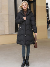 Medium and Long Loose Cotton-padded Down Jacket