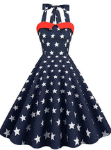 Retro Hepburn Halter Vintage Dress