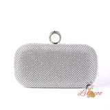 Diamond-studded Slung Portable Clutch Bag