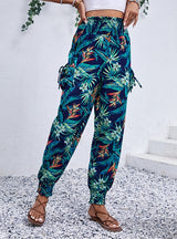 Casual Pocket Printed Pant