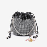 Chain Diamond Beam Pocket One Shoulder Bag