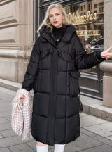 Loose Long Knee-length Cotton-padded Coat