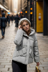 Short Hooded Padded Warm Down Coat