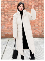 Long Over-the-knee Loose Cotton-padded Down Jacket