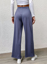 Folding Leisure Wide-leg Pants