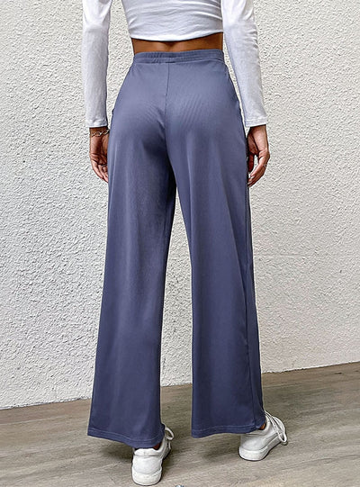 Folding Leisure Wide-leg Pants